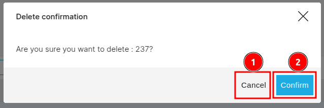 Confirmation Dialog
