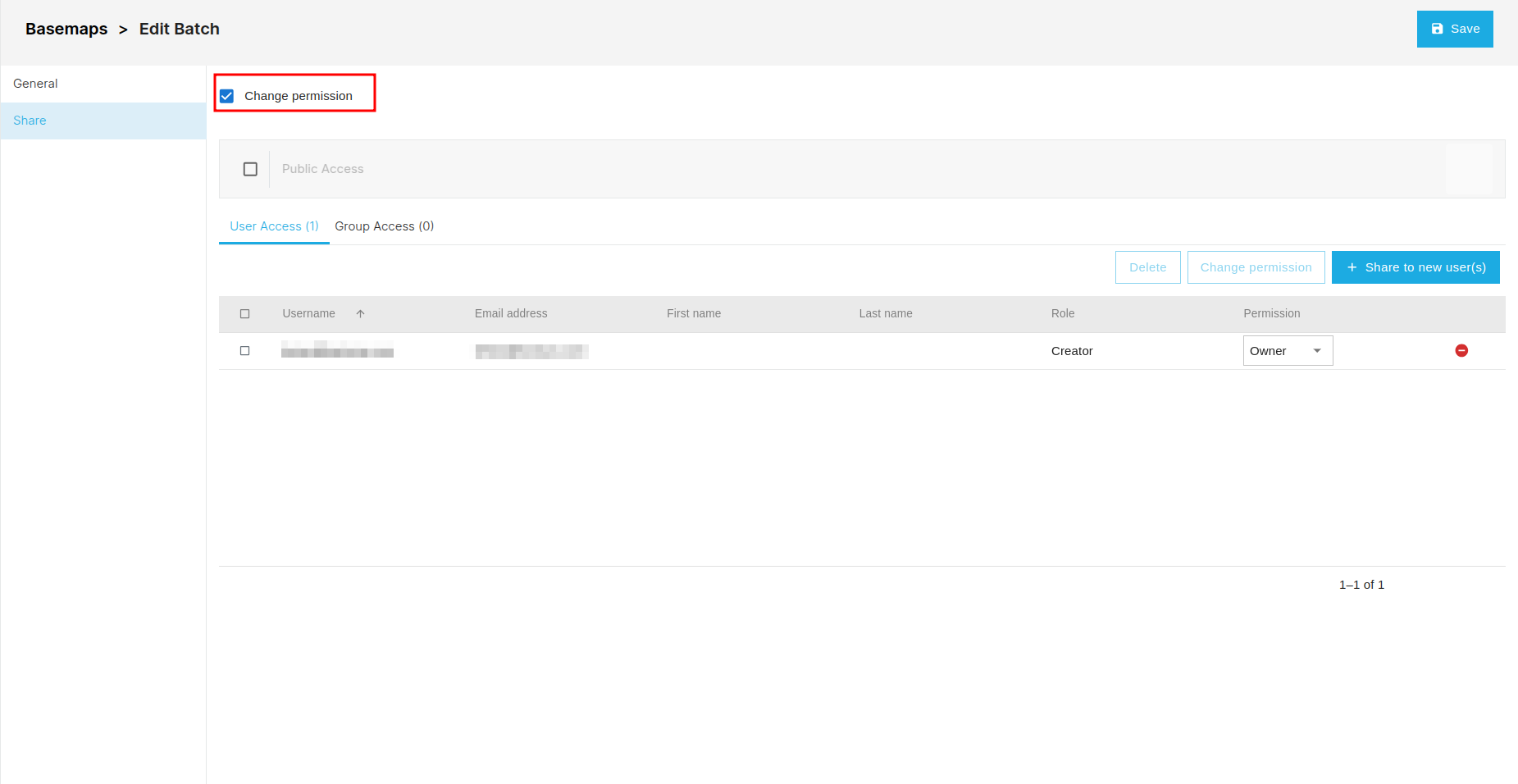 Share UI