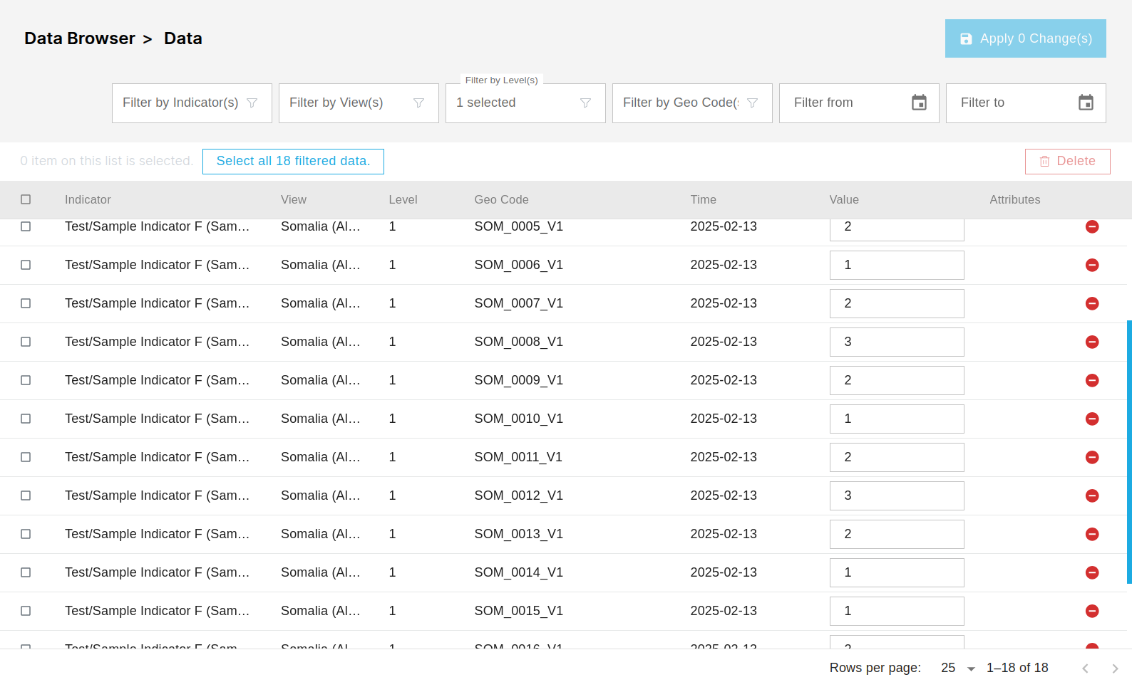 Browse Data